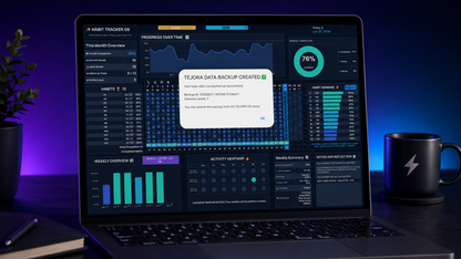 TEJORA Habit Tracker OS™ — Gamified Google Sheets Habit System