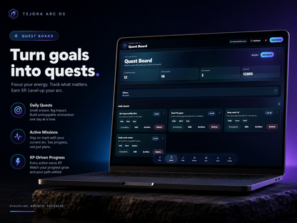 TEJORA ARC OS™ — Gamified Growth Web App